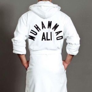 Muhammad Ali replica No Mas brand bath robe